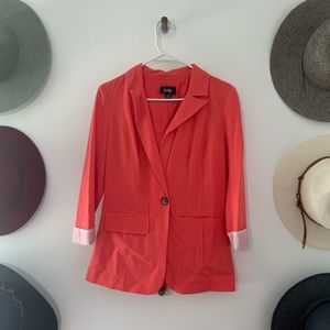 By & By Brand Coral/Peach Blazer
